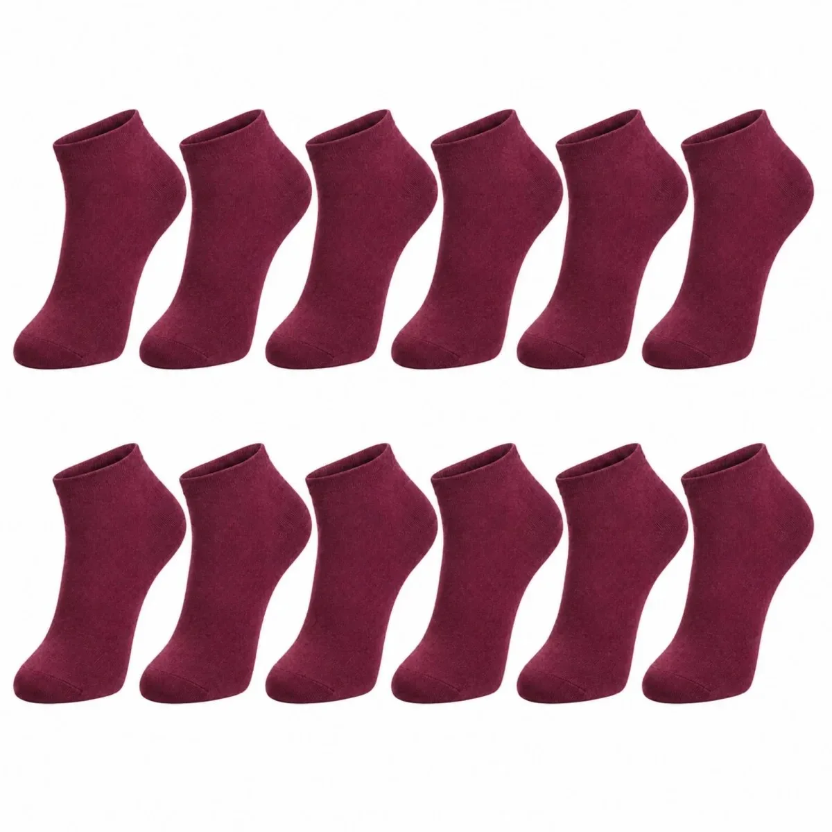Erkek Pamuklu Patik Çorap 12'li 39-44 | Dikişsiz Burun, Koku Karşıtı, Nefes Alan Sneaker